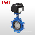 sandwich type cast iron butterfly valves with pneumatice valve